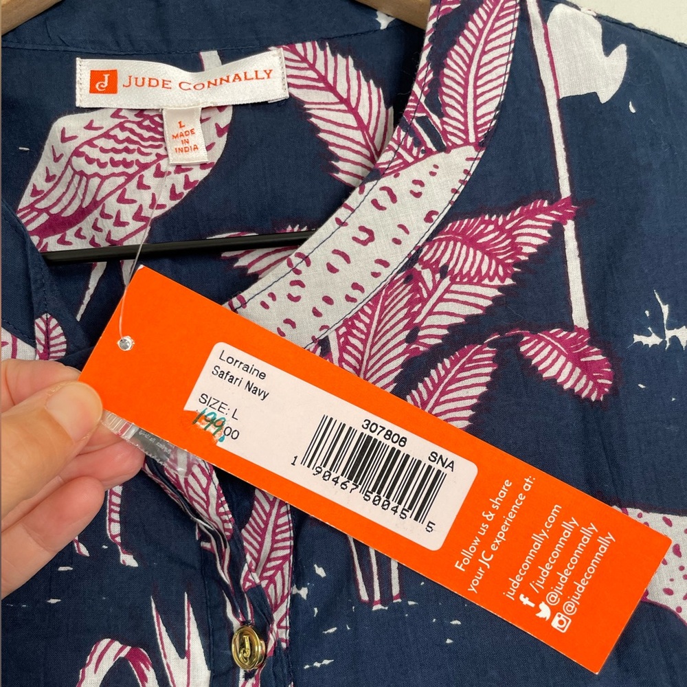 NWT Jude Connally Lorraine Pullover Top in Safari Print - Picture 9 of 11